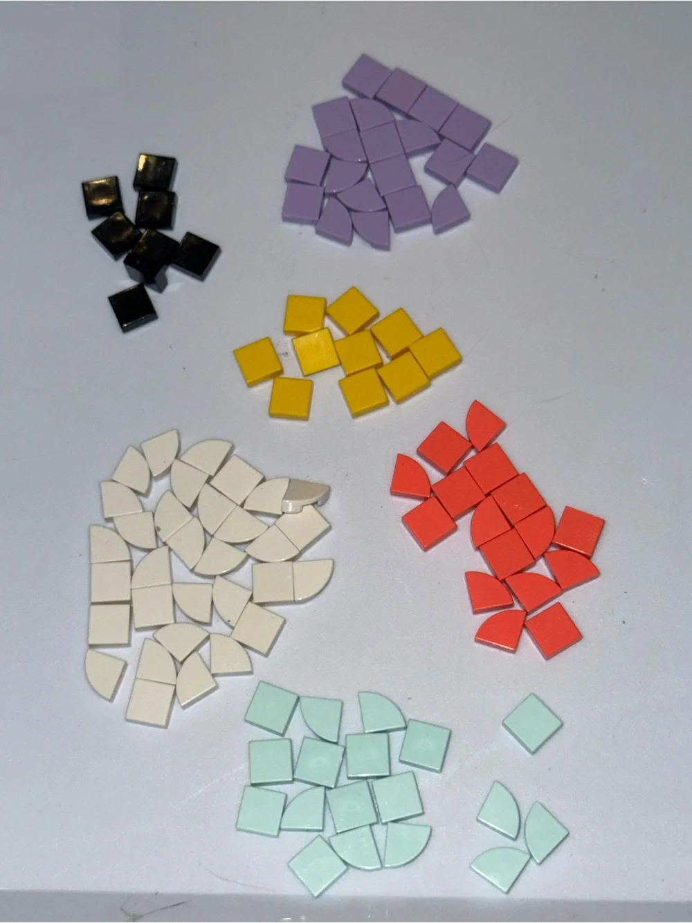 Lego pastel color